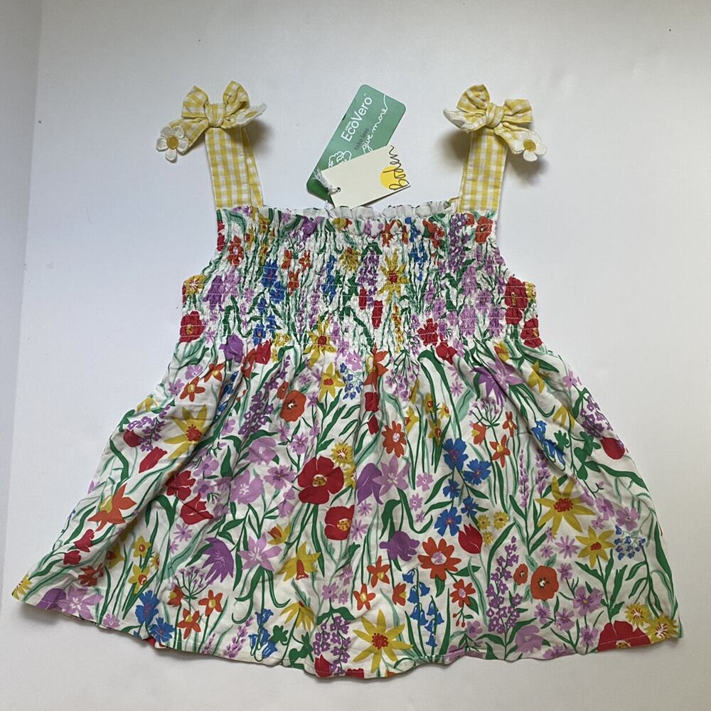 NEW Mini Boden Floral Swing Tank Top